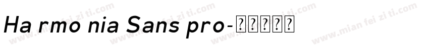 Ha rmo nia Sans pro字体转换